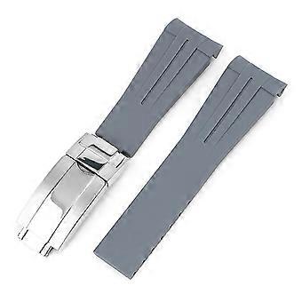 For Co-branded Watches Tpu Strap 20mm Arc Mouth  Grey