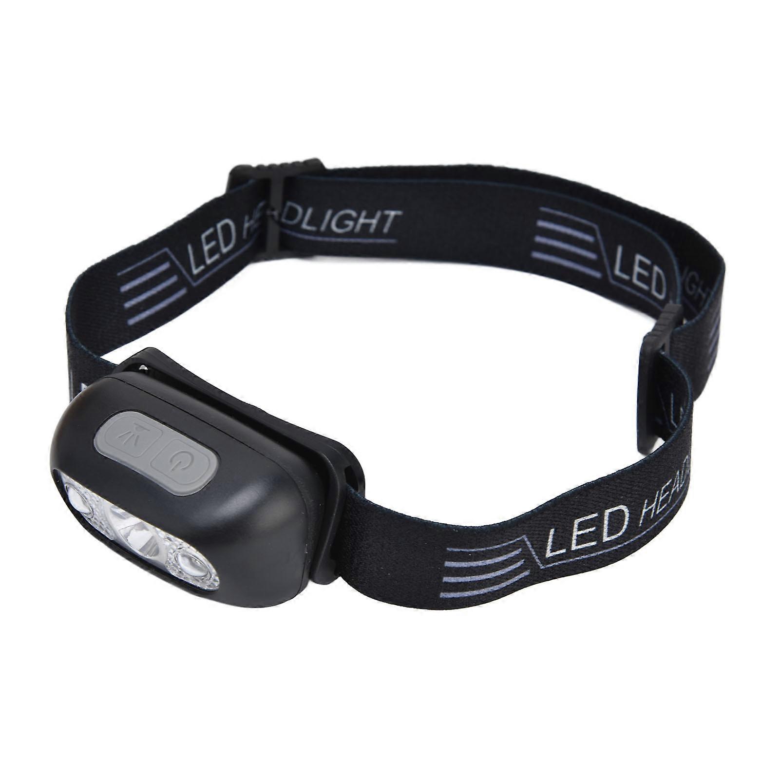 LED Headlamp Multifunctional Adjustable Angle Waterproof USB Charging Motion Sensor Portable Head Flashlight