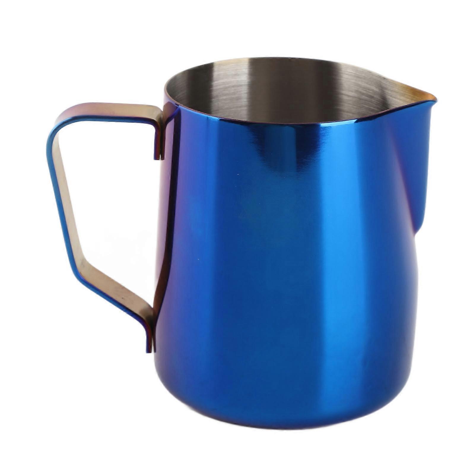 Milk Frothing Pitcher Jug Stainless Steel 350ml Frother Steam Cup with Scale for Coffee Making