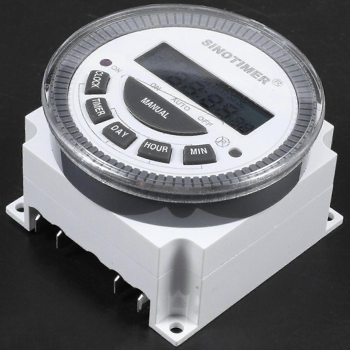 Locator, Digital Programmable Timer, with Manual and Auto - Modes, for Precise Time Control, 7 - Day Cycle, Hour, Min, Day Settings