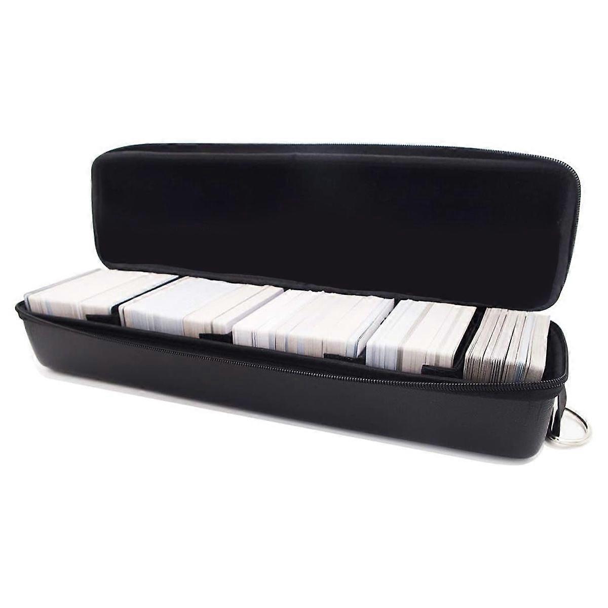 Card Box Game Card Storage Removable Divider Strap Waterproof Travel Card Organizer