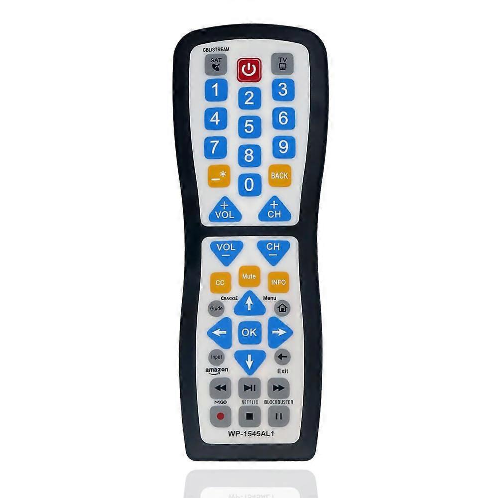 Universal TV Remote for Waterproof Devices, Multi-Function Design, Compatible with All Major Brands, Ergonomic Style