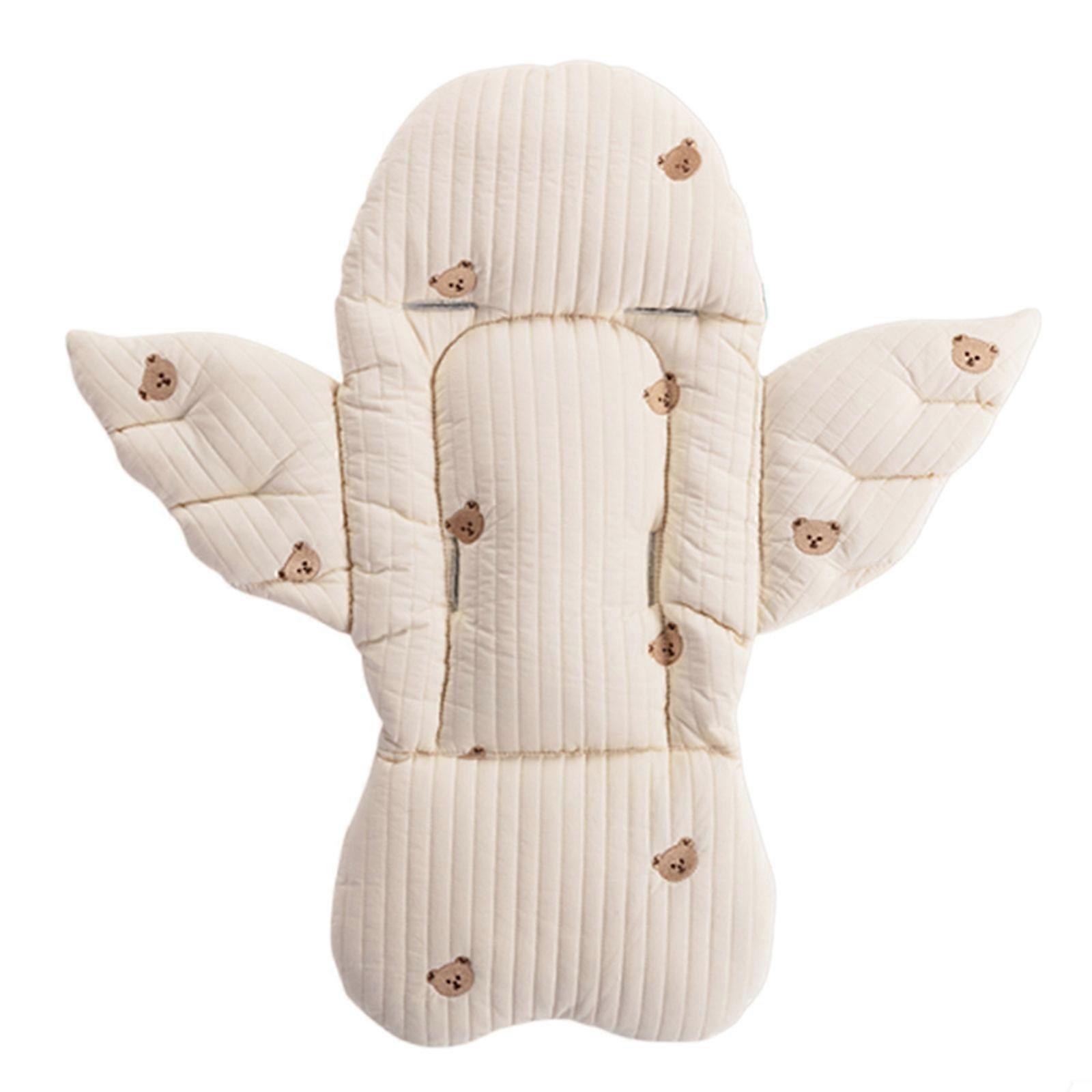 Upgraded Babies Carriage Cushion Universal Breathable Stroller Mat Stroller Cushion Small Bear/Bear Angle for Strollers