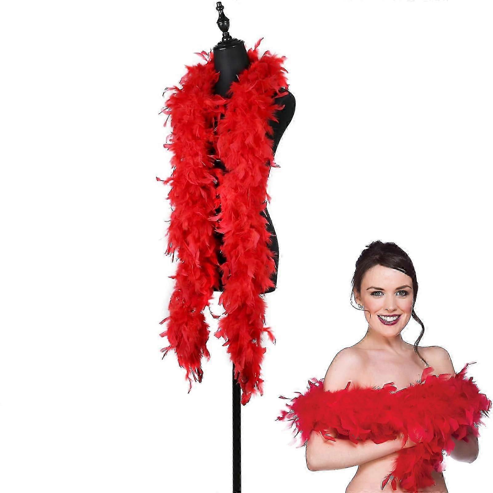 40 جرام ، 2 ياردة طويلة ريشة بوا ، رائعة للحفلات ، الزفاف ، هدية Halloween_Featured