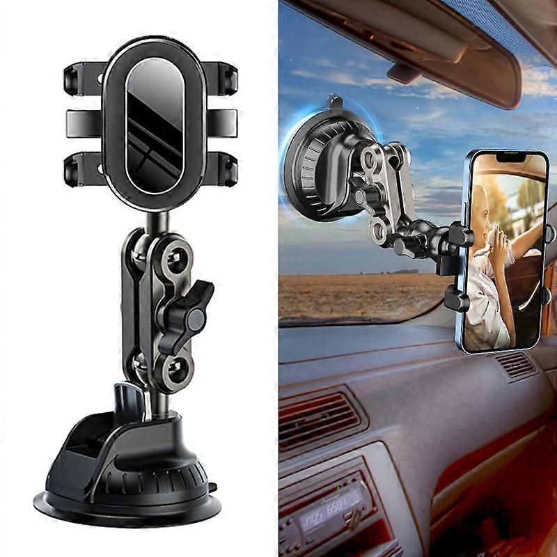 Car Universal Overhead Camera Suction Cup Phone Holder, Short Style