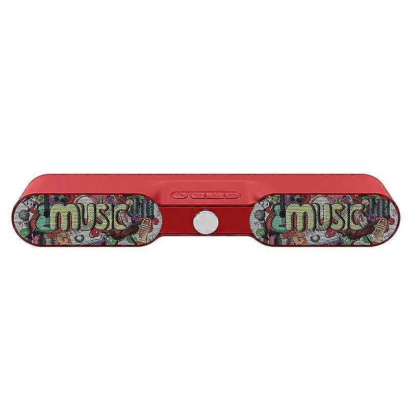 NewRixing NR-4017A TWS Graffiti Soundbar Bluetooth-Lautsprecher mit Knopf