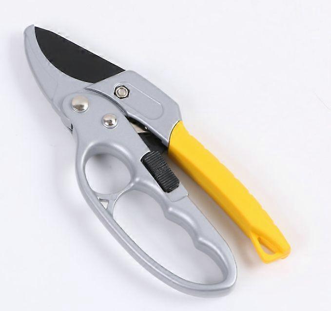 Pruning Shears Stainless Steel Segmented Fruit Branch Scissors (Yellow Handle)
