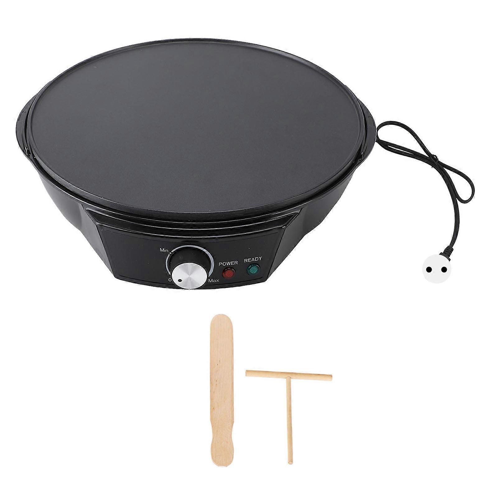 12inch Crepe Temperature Control Nonstick Electric Pancake Maker Griddle with Spatula Spreader for Eggs Pancakes