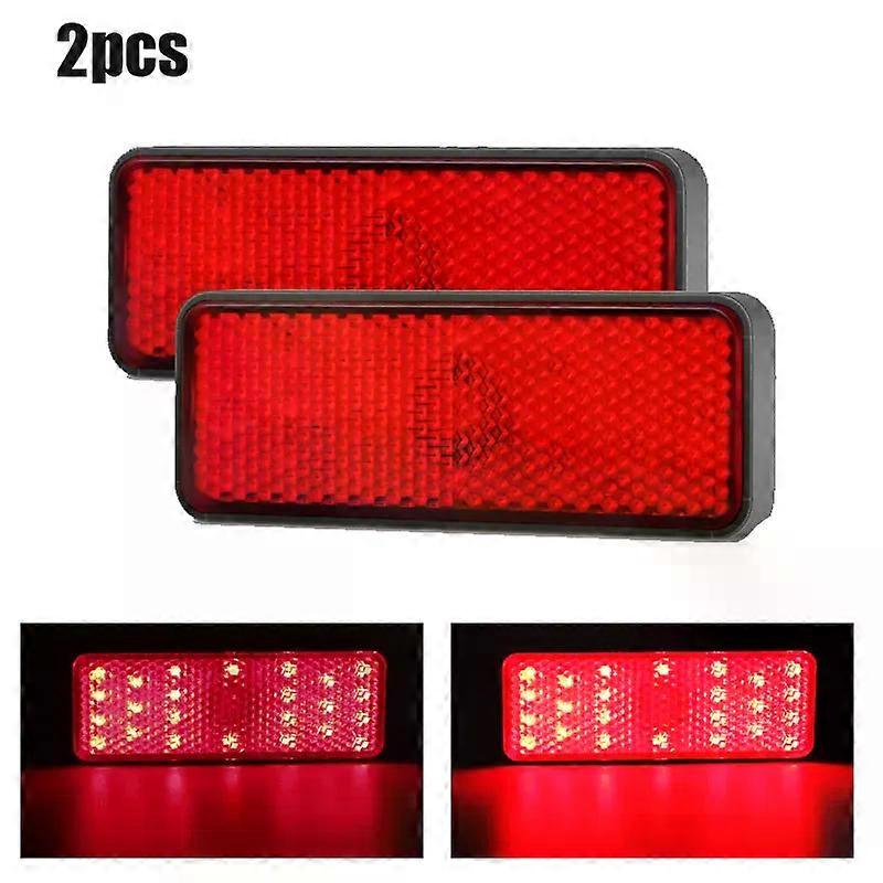 24LED Motorcycle Tail Lights 12V LED Rear Brake Warning Stop Light High Low Light Universal compatible for Cafe Racer Bobber Chopper