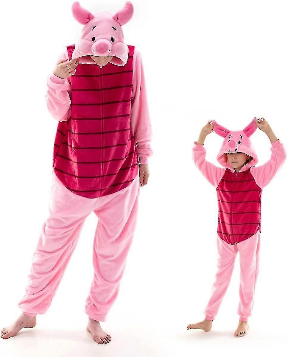 Snug Fit Unisex Vuxen Onesie Pyjamas, Flanell Cosplay Djur One Piece Halloween Kostym Sovkläder Hemkläder -e