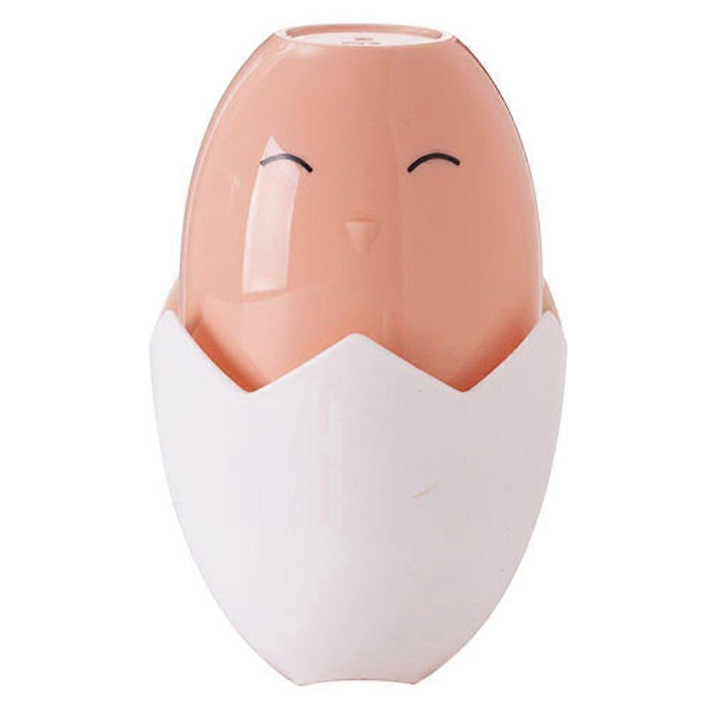 Cartoon Egg Shape Children Suction Cup Toothpaste Toothbrush Holder Bathroom Sets (Pink)