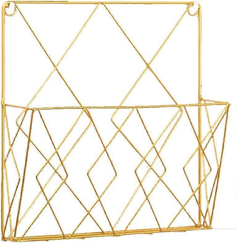 Wall-mounted metal magazine rack - For bathroom, kitchen, office