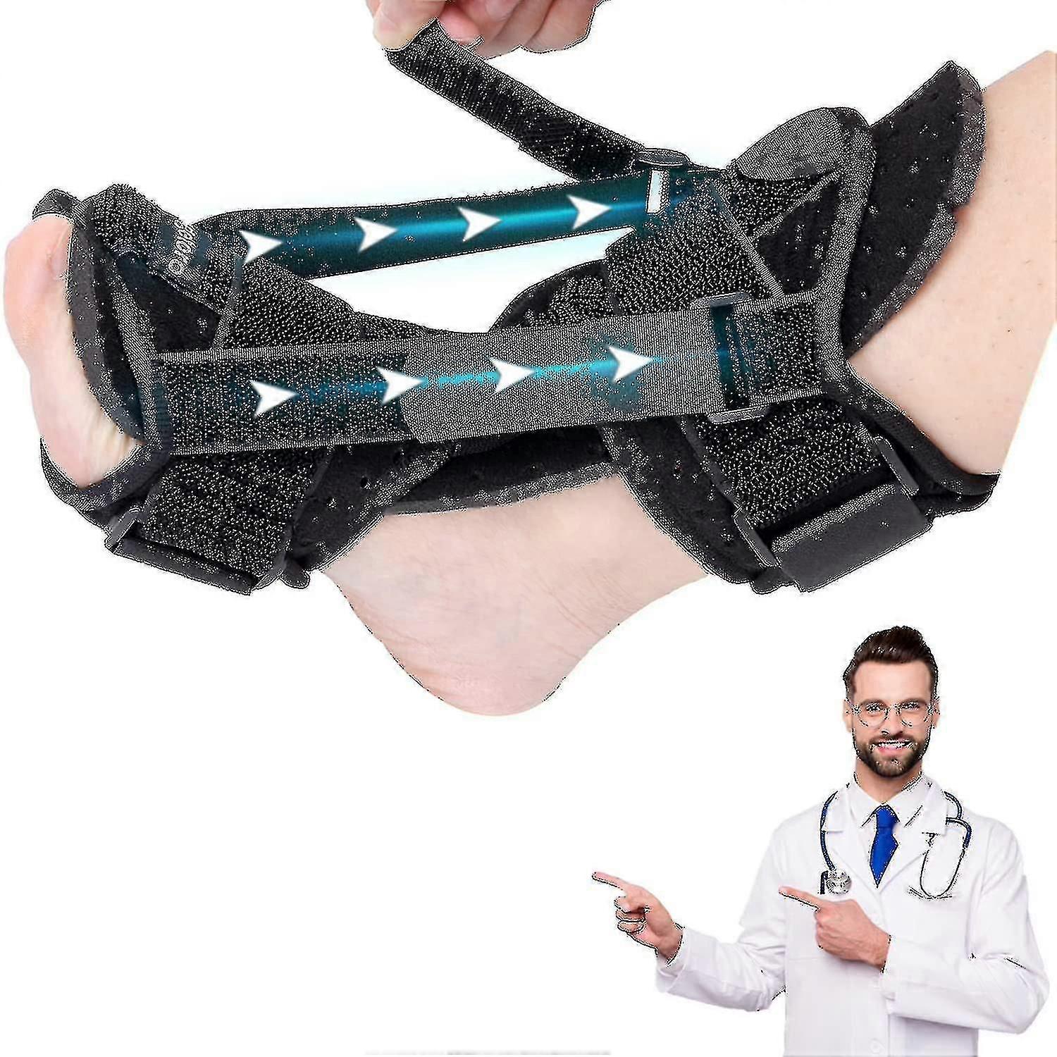 Plantar Fasciitis Night Splint, Adjustable Plantar Fasciitis Brace
