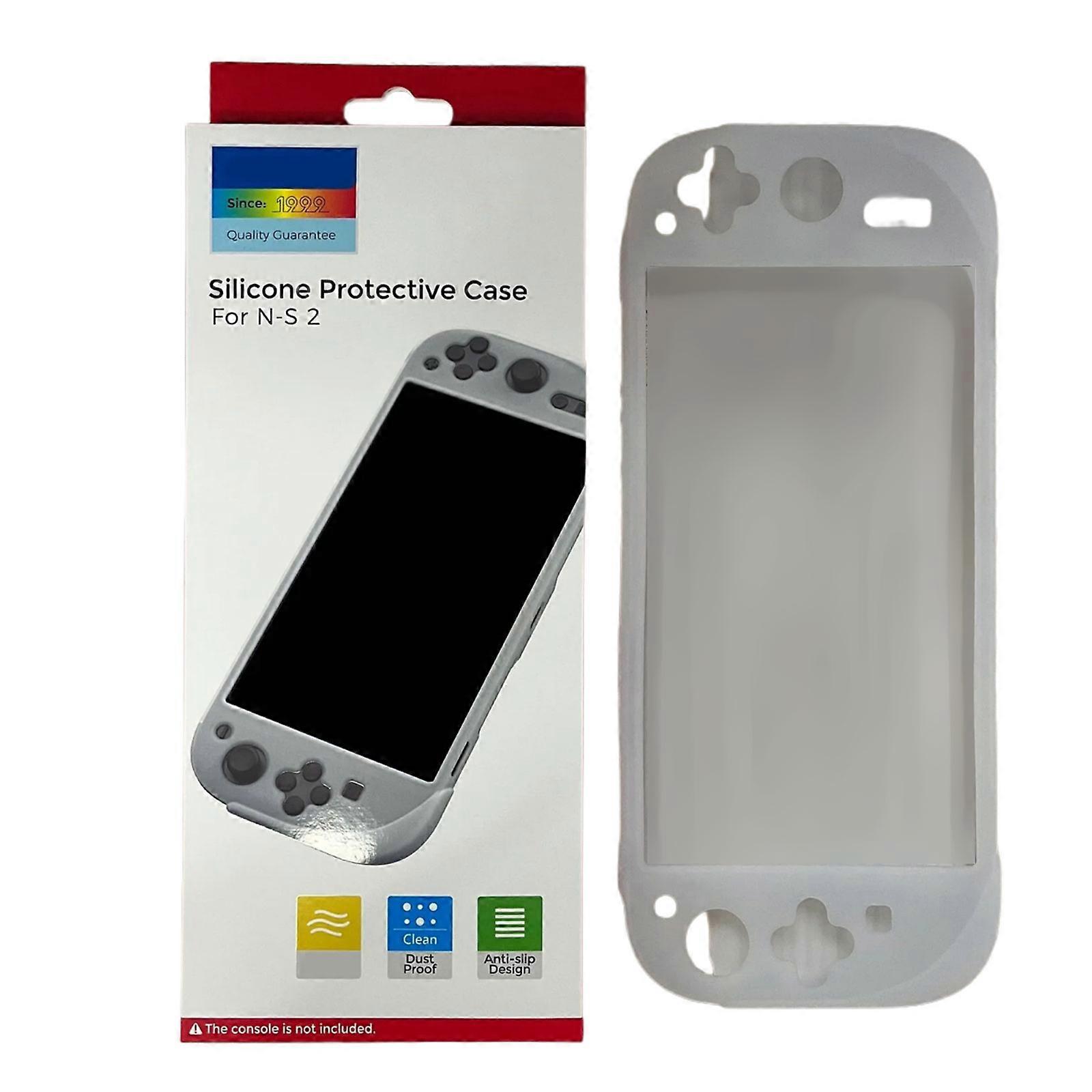 Flexible Silicone Sleeve Silicone Protector Comprehensive Defense Against Damage Easy to Use for NS2 Switch2 Delivers  White