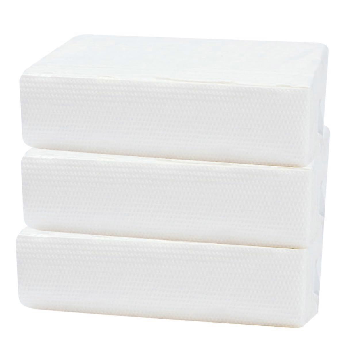 Super Absorbent Tissue Paper Towels 3 Pack Set Natural Pulp Comfortable Touch For Kitchen Home Restaurant Use