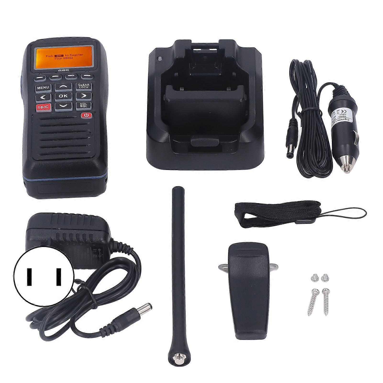 Floating VHF Marine Two-Way Radio: GPS, Waterproof, Noise Reduction, SOS & MOB Alerts