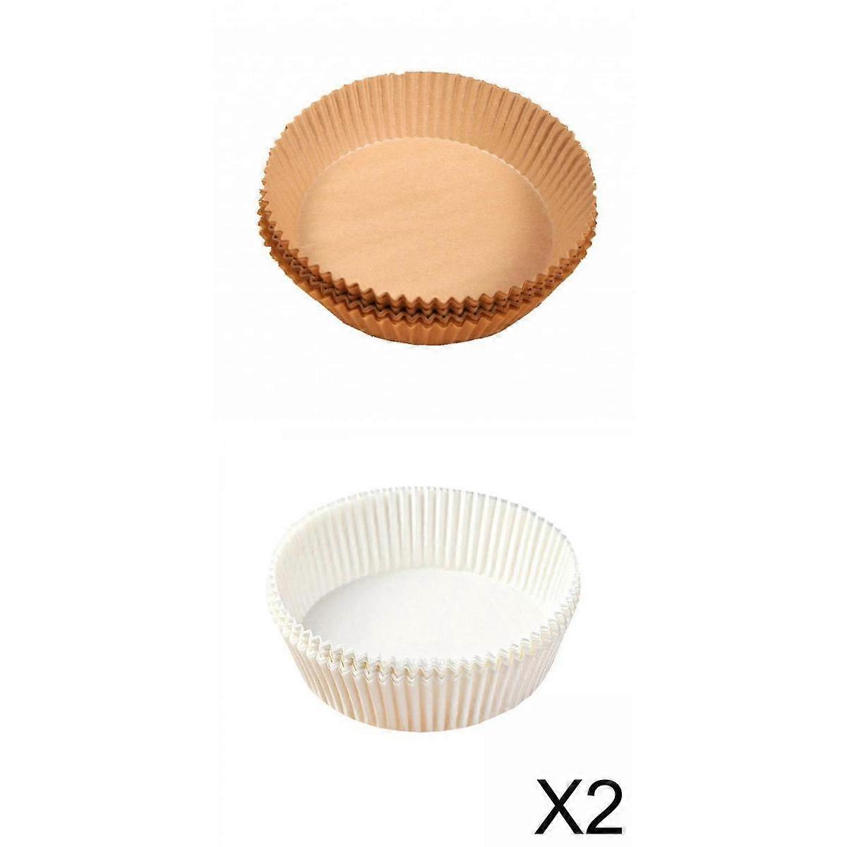 90 Count 16cm Round Disposable Paper Liner NStick for Roasting