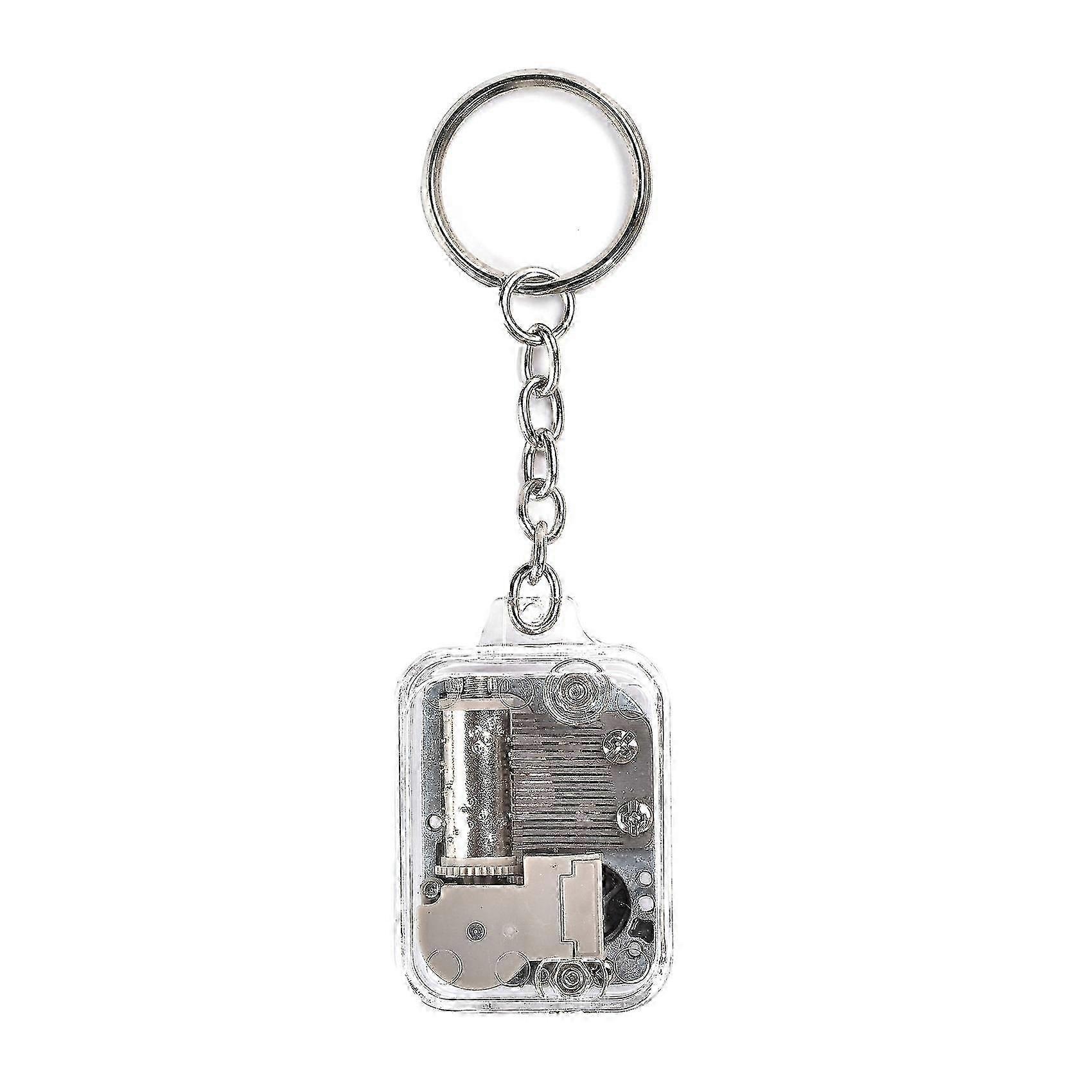 Caixa de música prateada DIY com 18 tons para presentes de Natal infantis