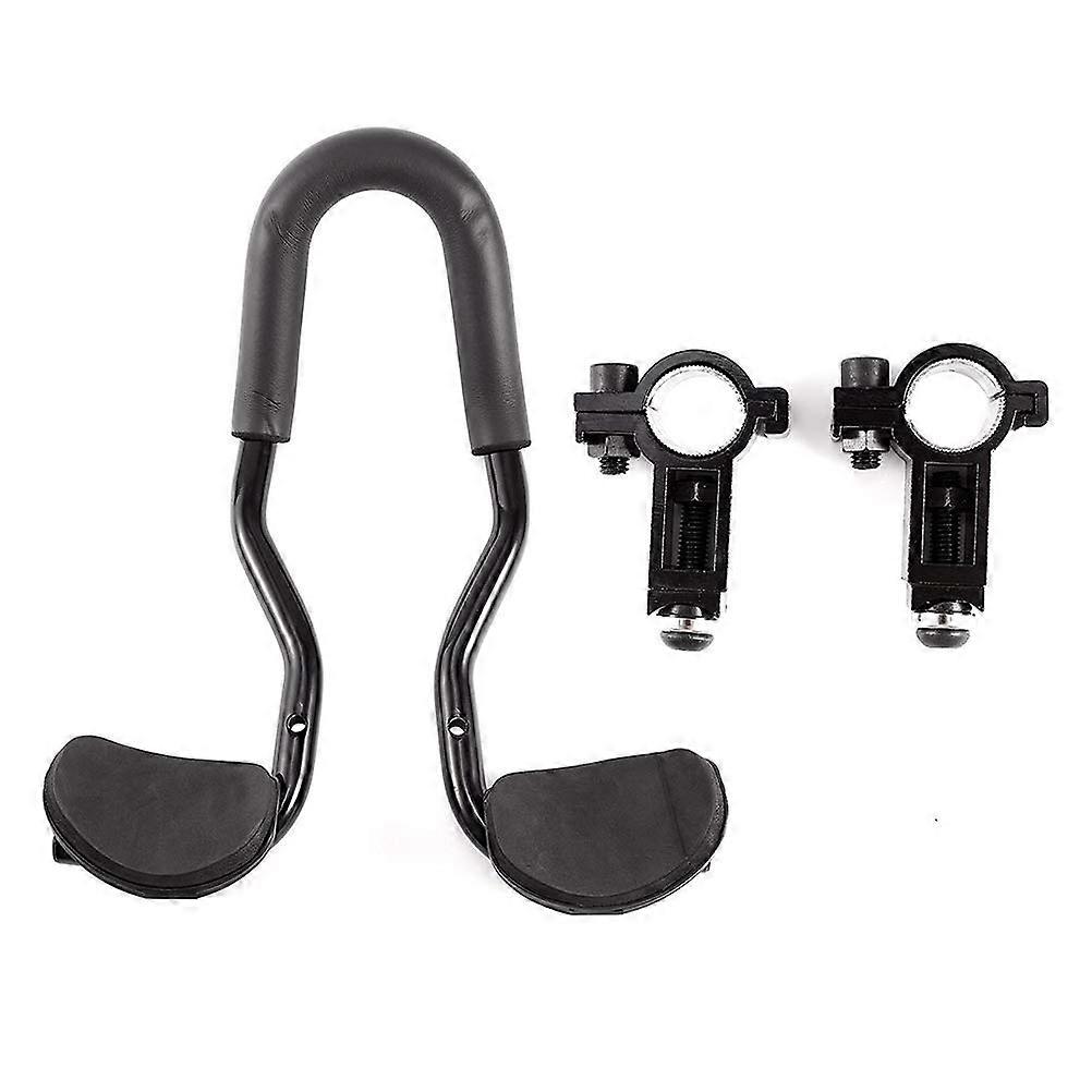 Aluminium alloy TT handlebar, integrated bicycles, relax real real steering cycling, landbar, arm, rest with sponge cushion As Shown