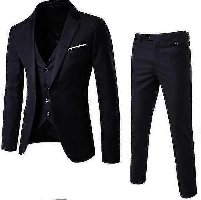Ανδρικό Κοστούμι Business Casual 3-pieces Suit Blazer Pants Vest -Ayane -TYUI