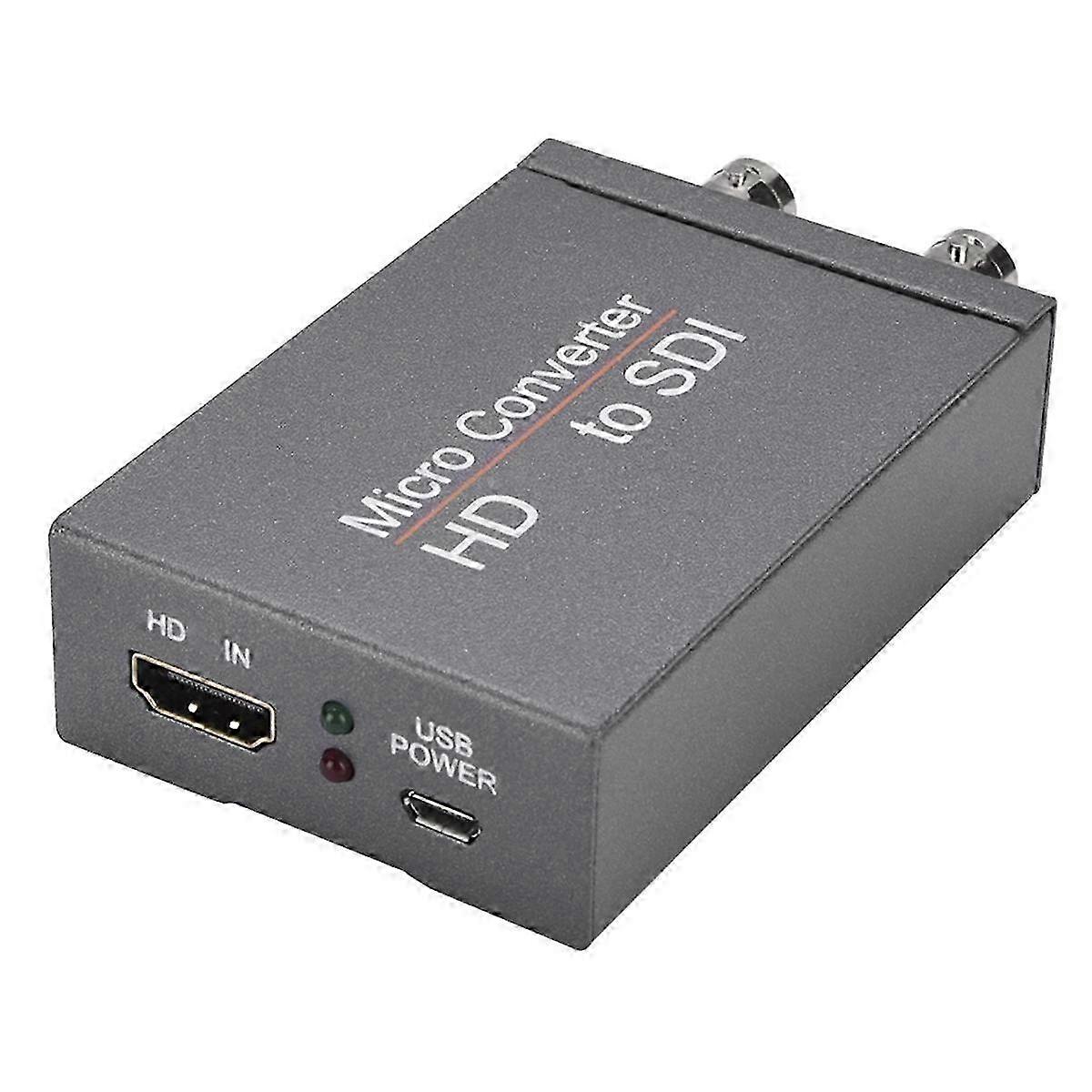 -Compatible to SDI Converter HD to 3G-SDI/HD-SDI o Embedder 2 Way SDI Converter Adapter for Cam