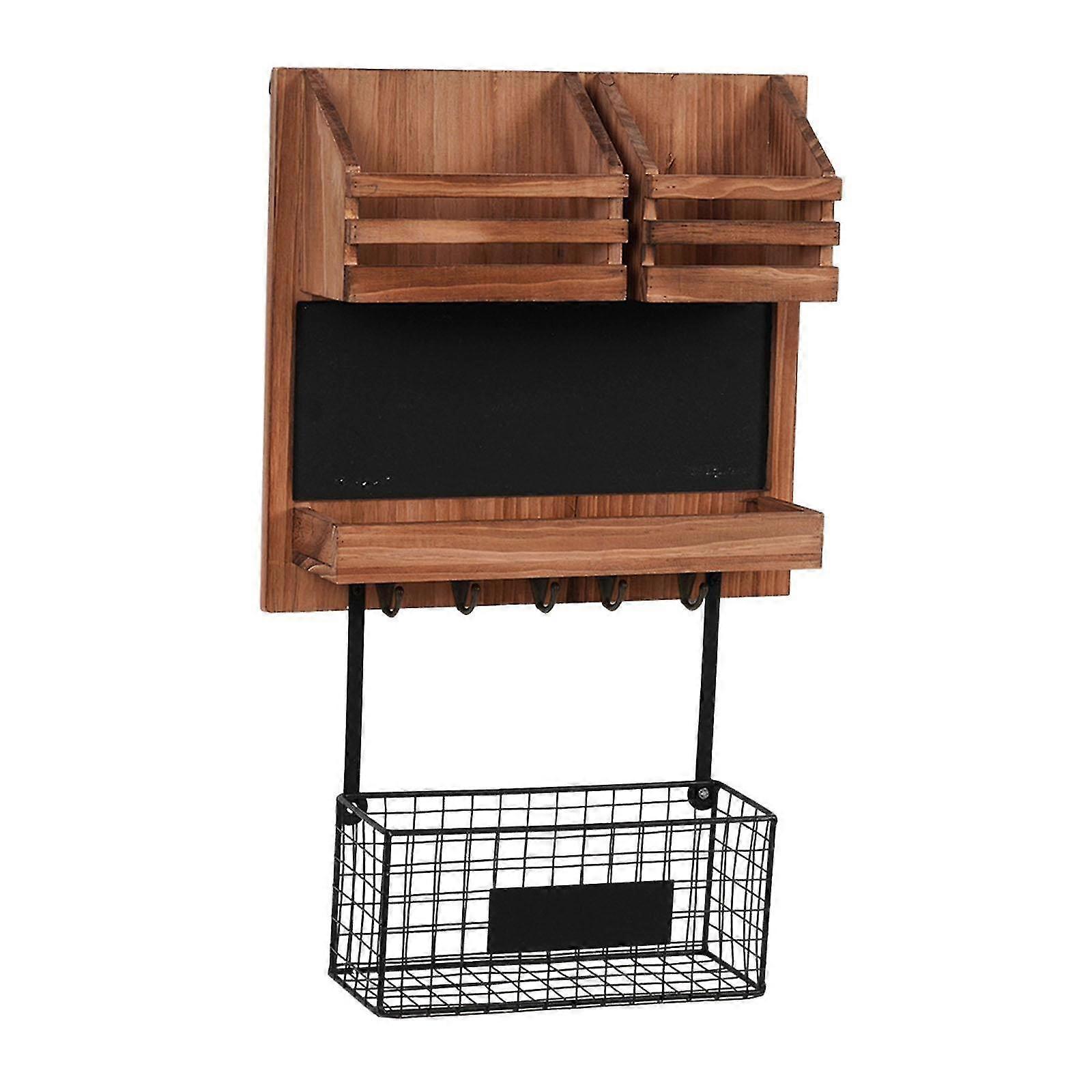 Wall Mounted Mail Organizer and Storage Rack for Letters and Mail in Your Entryway or Office Space
