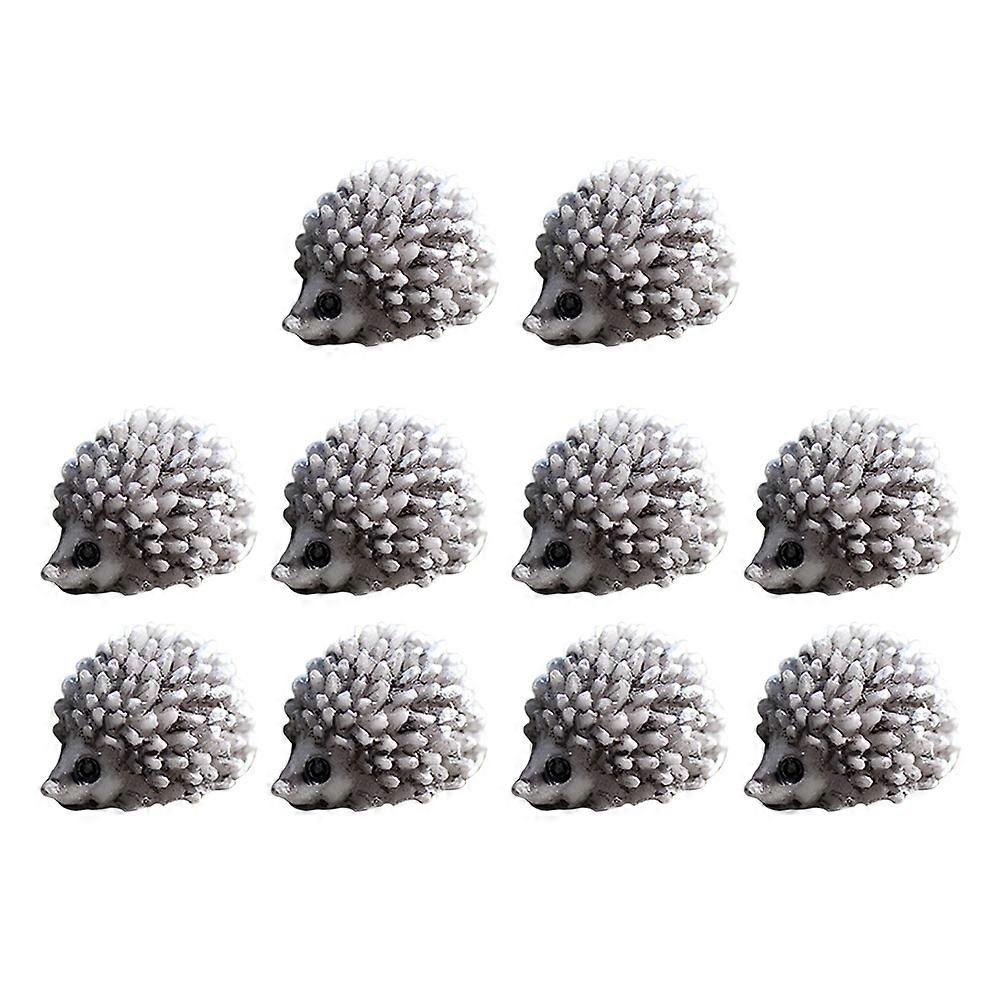 Desk Ornaments Featuring Mini Hedgehog Statues for