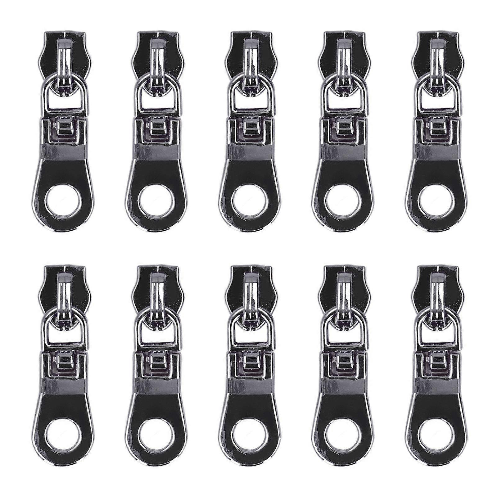 2025 Latest Model  10Pcs Zipper Pull Electroplating Process Bright Color