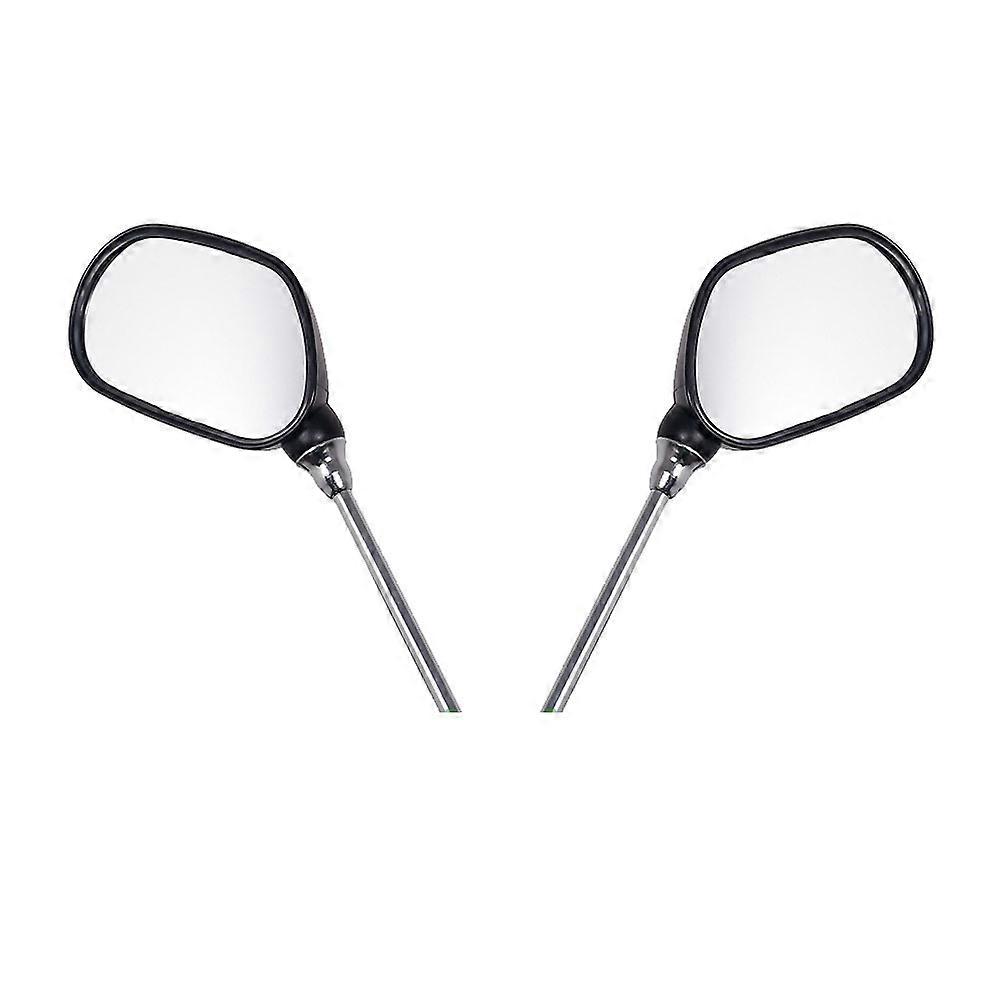 Cycling Handlebar Mirror Durable Round Lens Adjustable Angle 360 Degree Rotating For Mountain Road Bikes 1 Pair