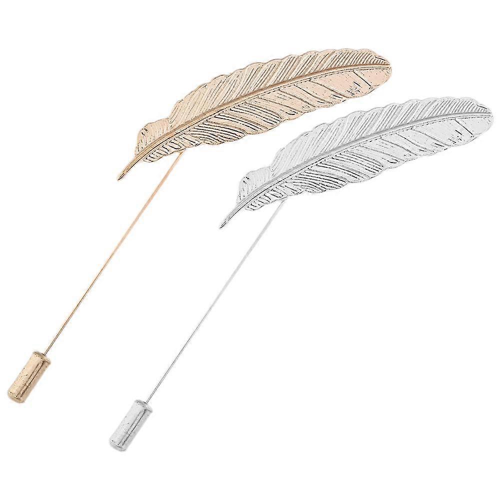 2 sztuk Kołnierz Odzież Pin Upierzenie Formowanie Broszka Pin Klapa Pin Stick Pin