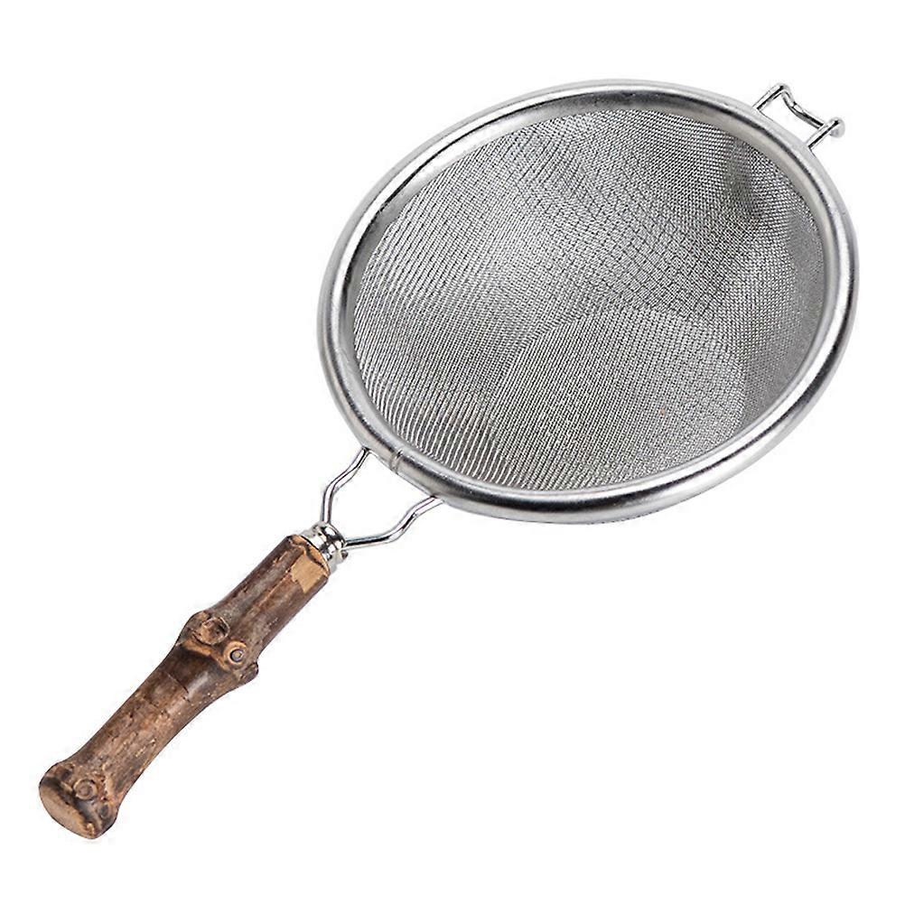 Metal Sieve Fine Mesh Tea Strainer Spoon 14.80X7.50X2.80CM Noodle Filtering Ladle For Baking Enthusiasts 1Pcs