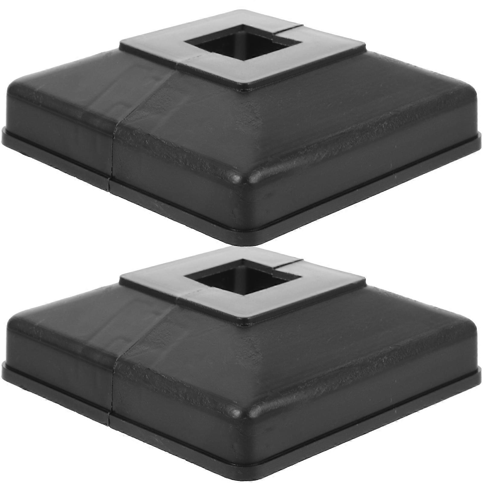 Porch Column Wraps Decorative Cover For Porch Light Post Railing .80X8.80X3.00CM Black 2Pcs