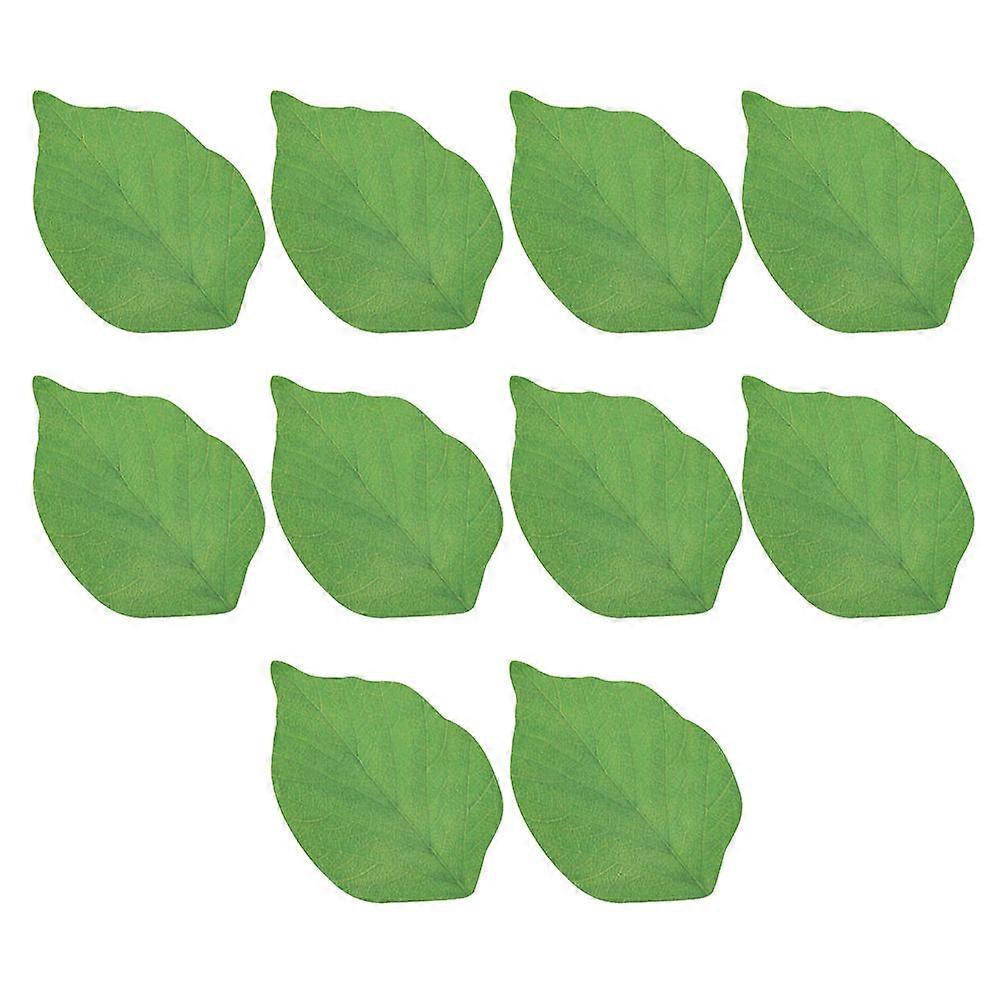 Simulation Leaf Shaped Memo Notes Reusable Office Study Highlighting Flagging Notes 10Pcs