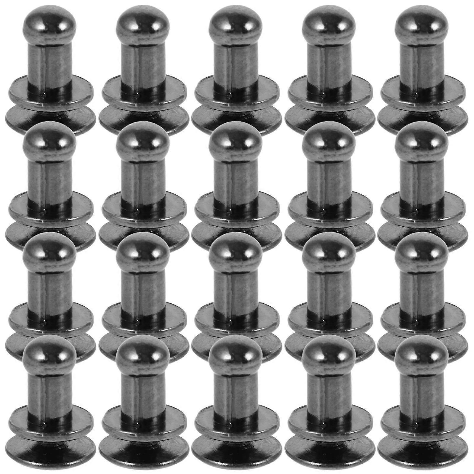 20pcs Punk Rivet Craft Metal Studs for DIY Bags, Belts, Jackets – Lightweight Durable Rivets with Screwback Design for Wristbands, Hats, Shoes,
