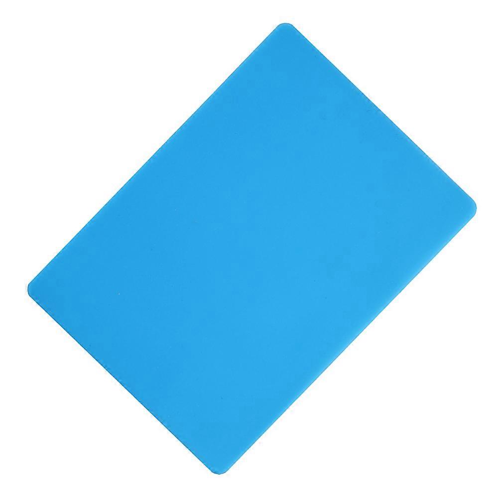 Blue Silicone Mat Set for Epoxy Resin Crafting, Multi Purpose Desk Protector for DIY Jewelry and Handwork, Durable Non Stick Surface for Easy Cleaning
