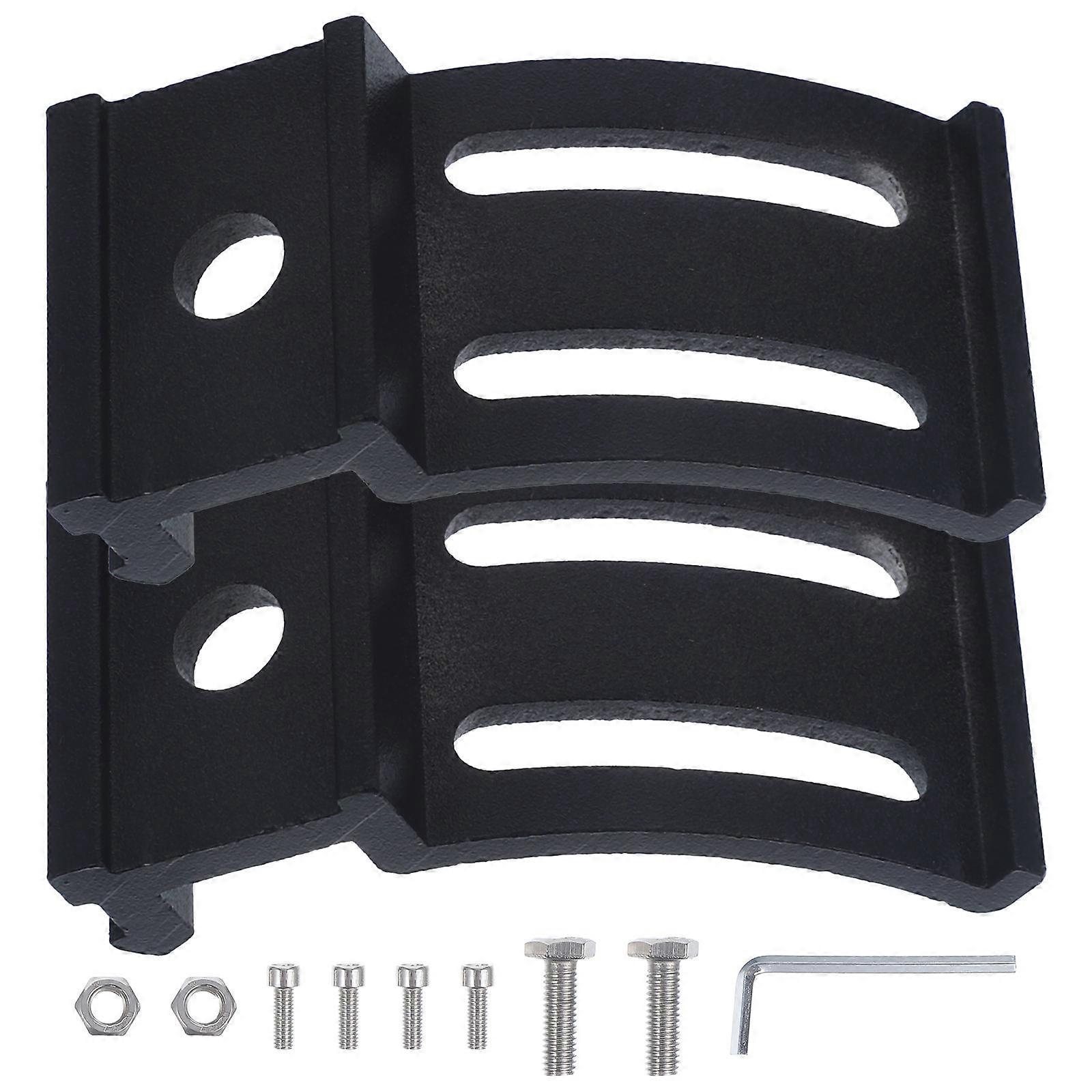 Adjustable Light Bar Slide Mount Bracket Durable Black Rack Base for Vehicle Accessories Slot Support