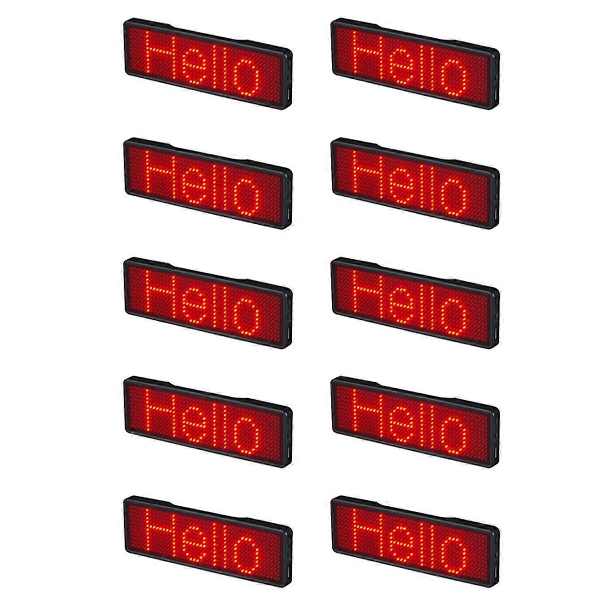 Bluetooth LED Namensschild Wiederaufladbare Lichtschild Display LED, Typ 2