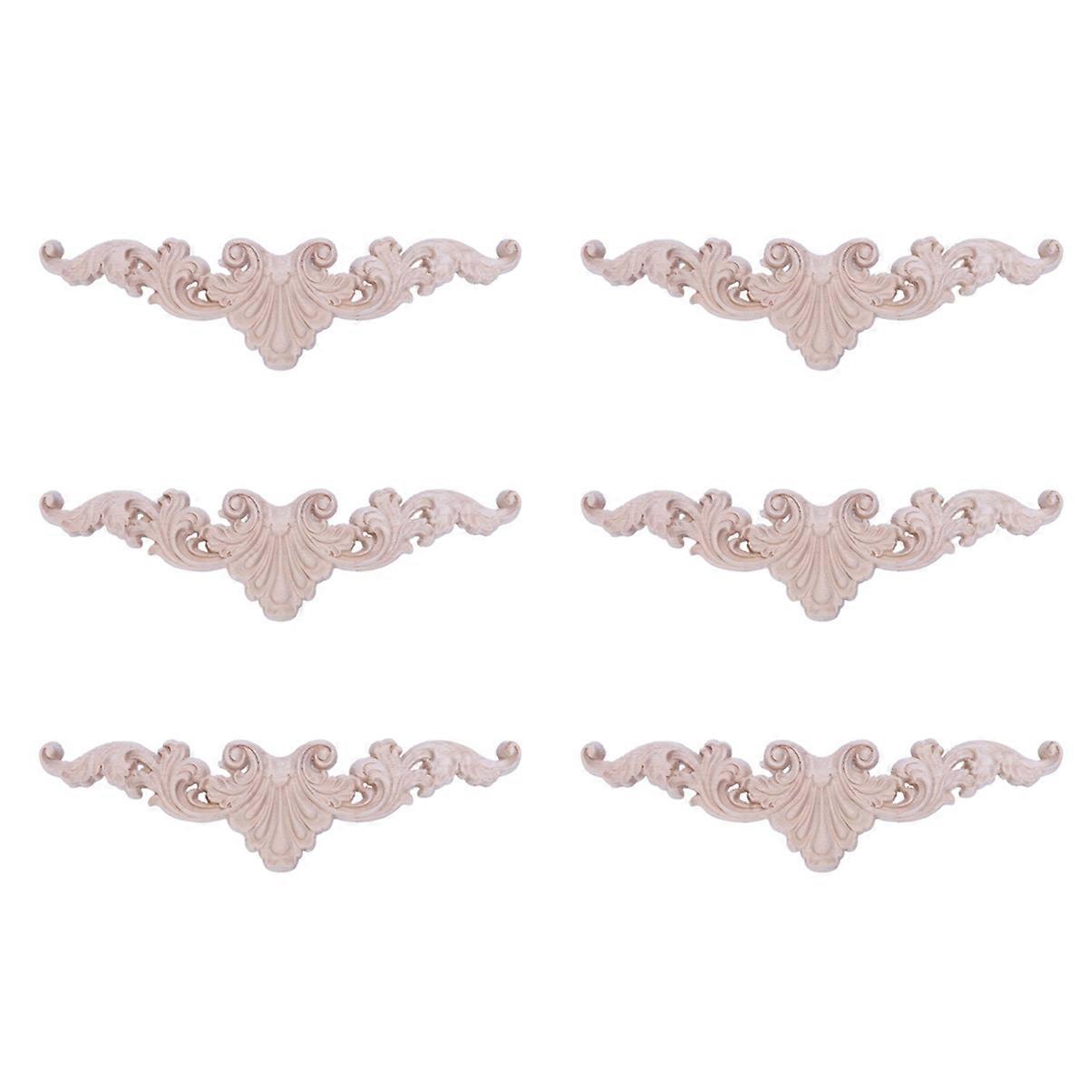 Wood Carved Corner Onlay Applique Frame Decor Type:20 x 5cm