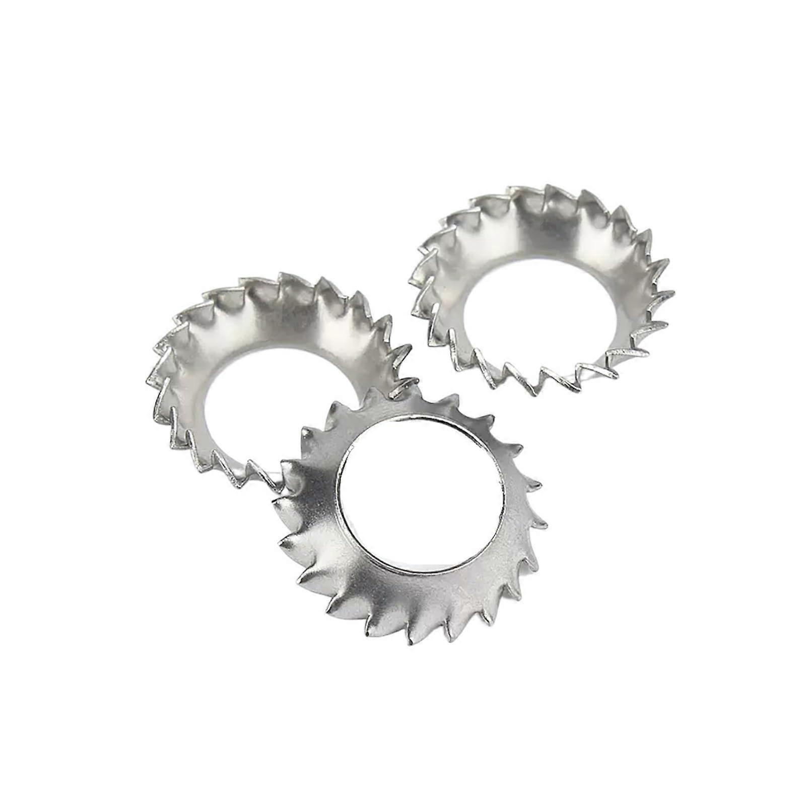 Senkscheibe Stainless Steel 304 Conical Tooth Lock Washer With External Teeth Countersunk Washer M3-M10 20Pcs M5