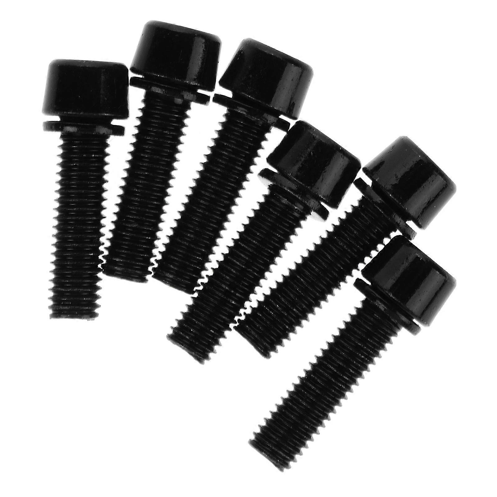 Bike Stem Fixed Screws Versatile Compatibility Black 2.30X0.80X0.80CM Multifunctional Design 6Pcs