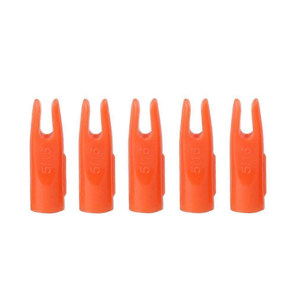 Arrow Camshaft Cam for Bamboo Holzpfeile Archery Arrows 5/16 Inch Orange - 50pcs Set, Durable and Lightweight Design