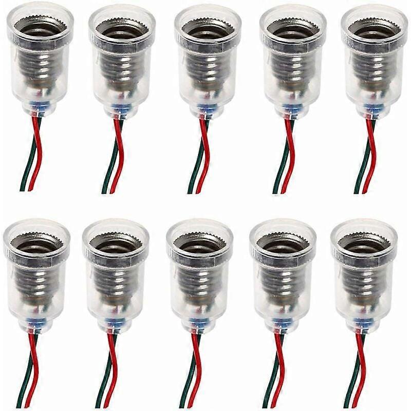 E10 LED Bulbs Screw Base Small Light Bulbs Mount Small Lamps Base Light Bracket with Wire Socket Base