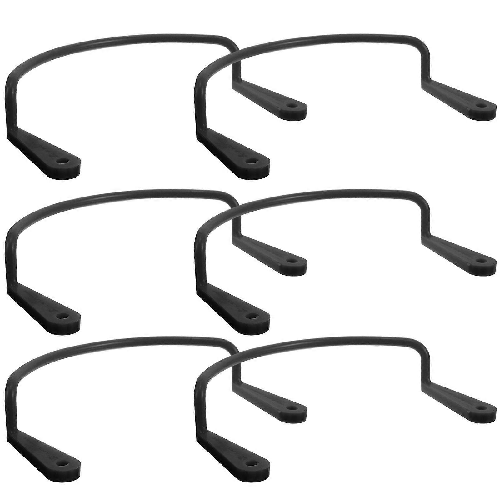 Pool Table Pocket Bracket Billiard Table Pockets Fixator Home Use Black 6Pcs Sturdy Support Frame