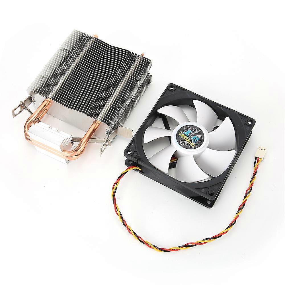 3 Pin CPU Fan Connector Computer Accessory Non-Luminous 2 Brass Tubes for AMD 775/1155/Intel (White)