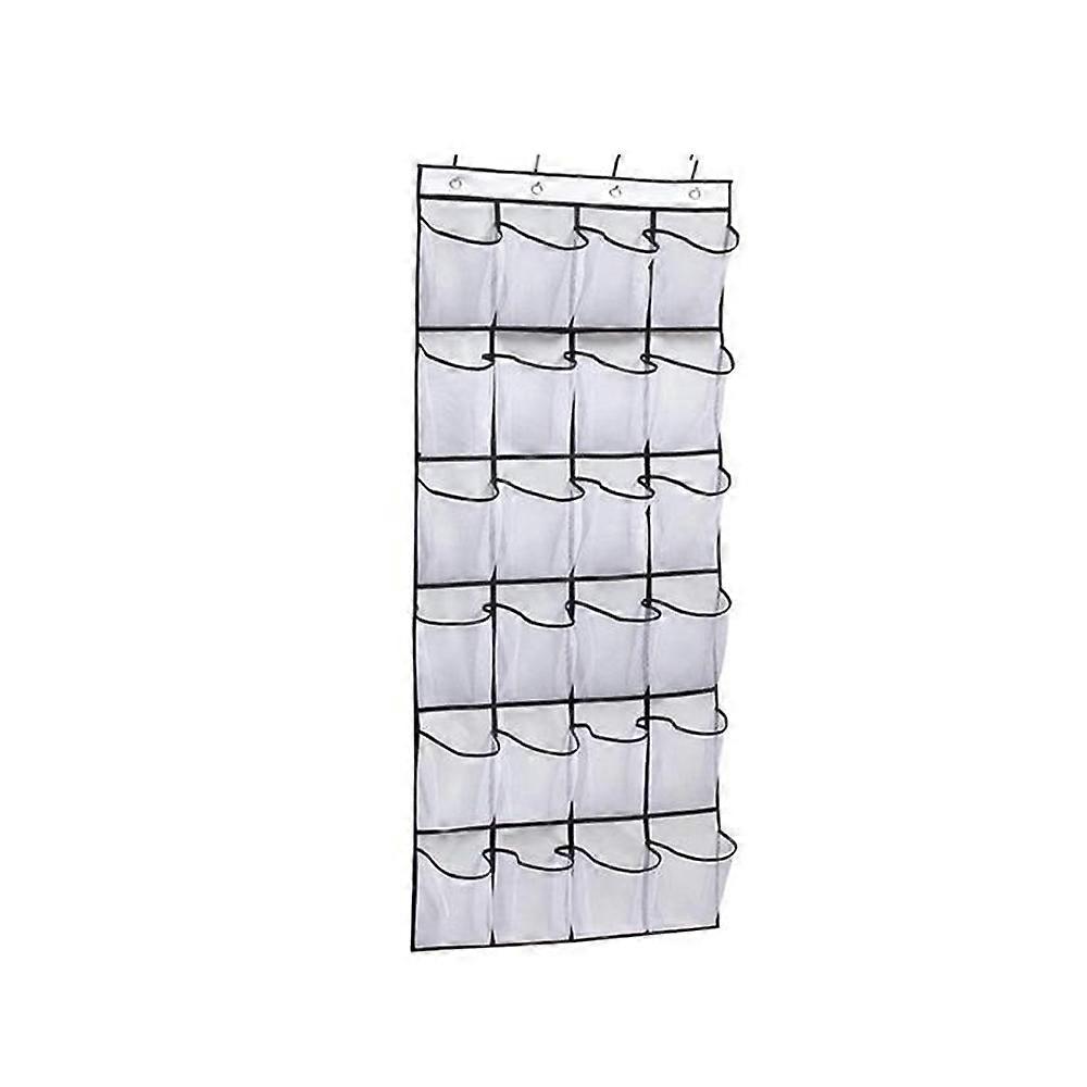 24 Grid Hanging Shoe Organizer Over The Door Organizer Shoe Rack Door Hanging
