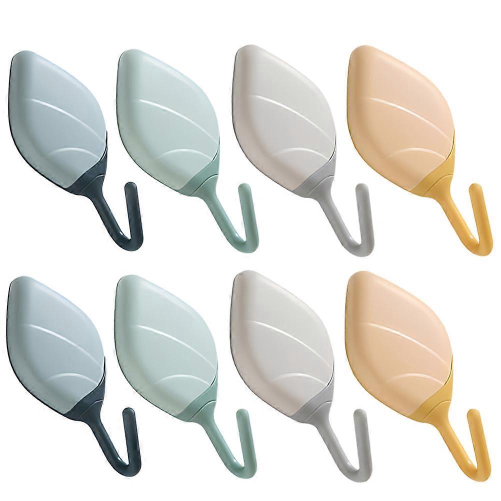 Here's a polished product description for your **8pcs Leaf Design Self Adhesive Hooks**:
πΏ **8 Pack Leaf Design Self Adhesive Hooks β No Drill,