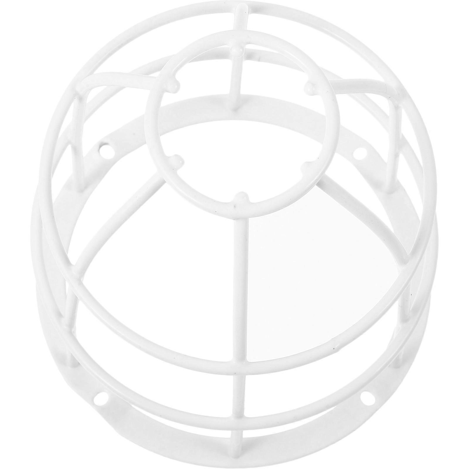 Lamp Shade Diy Workshop Light Cover Safety Lamp Shade Frame Protection Prevent White 12.60X12.60X12.60CM 1Pcs