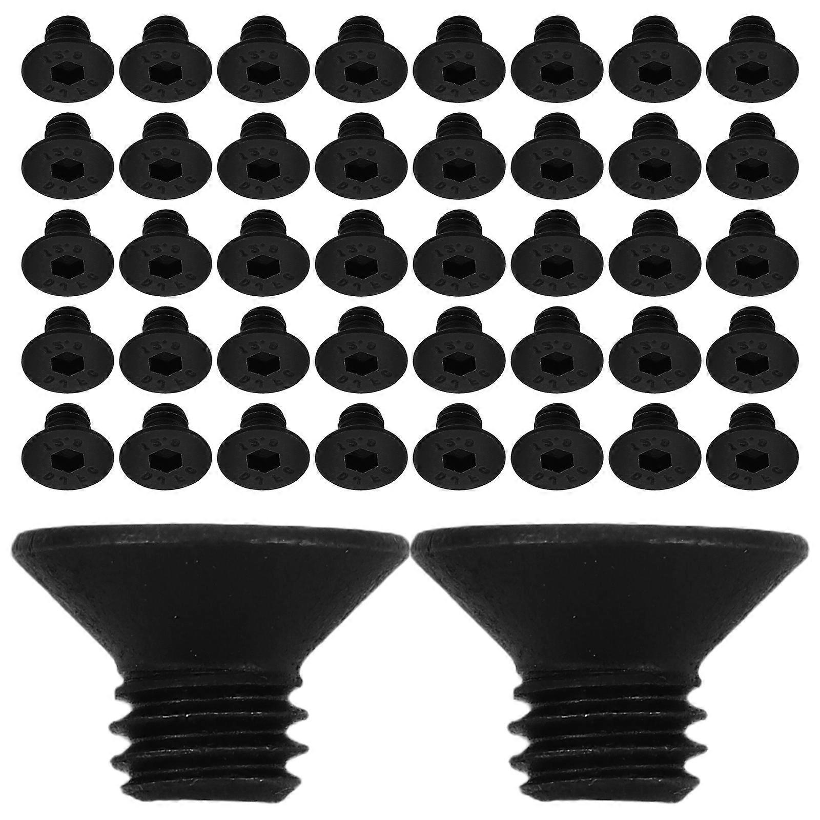 Flat Head Machine Screws Furniture Assembly Connecting 50Pcs M6