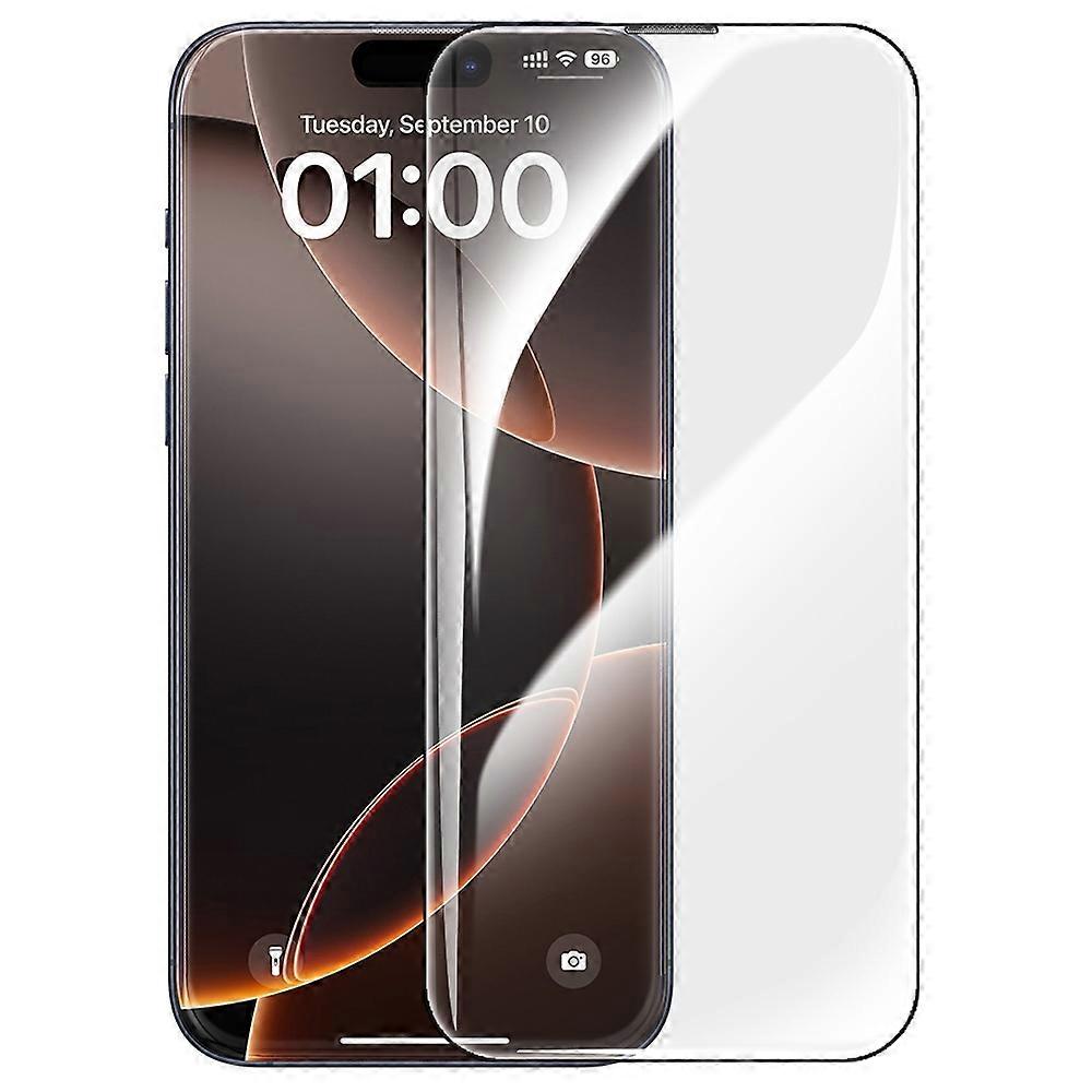 BASEUS For iPhone 16 Plus 15 Plus Clear Screen Protector Integrate Dust Proof Full Cover Tempered Gl