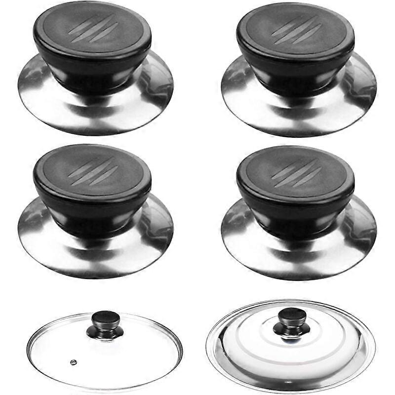 Lid Knob,4 Pcs Pan Lid Handle,Pan Lid Knob Covers,Pan Lid Handle Suitable for Kettles Pans Cookware Lids